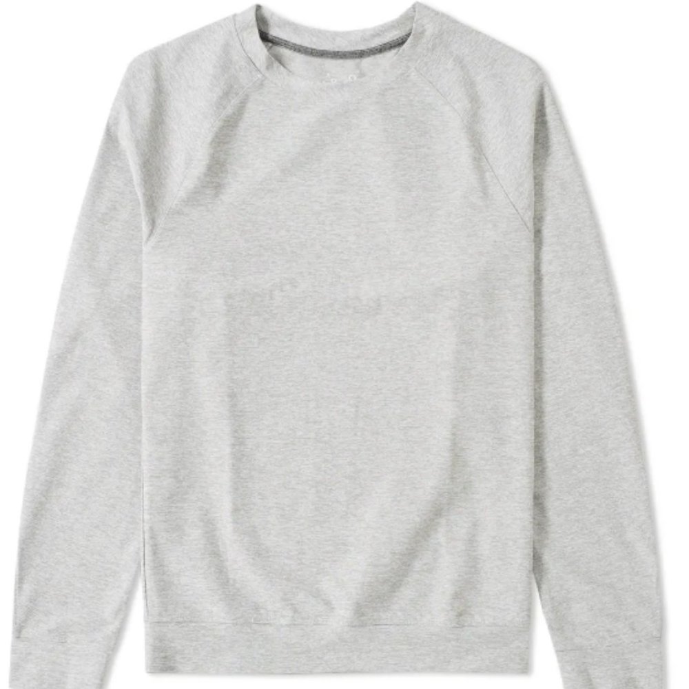 A.P.C x Outdoor Voices Raglan Crew Sweat in Light Grey Size L